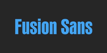 PF Fusion Sans Pro Police Poster 1