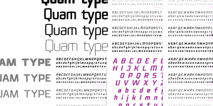 Quam Font Poster 2