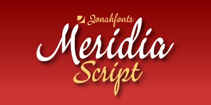 Meridia Script Fuente Póster 1