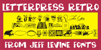 Letterpress Retro JNL Font Poster 1
