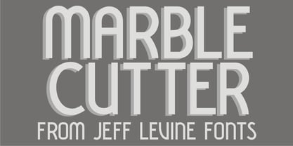 Marble Cutter JNL Font Poster 1