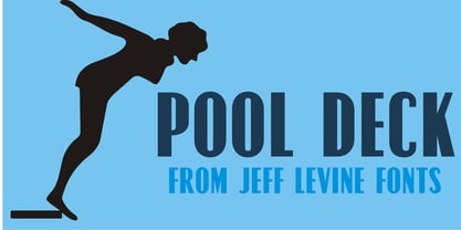 Pool Deck JNL Font Poster 1