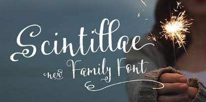 Scintillae Script Font Poster 4