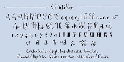 Scintillae Script Font Poster 2