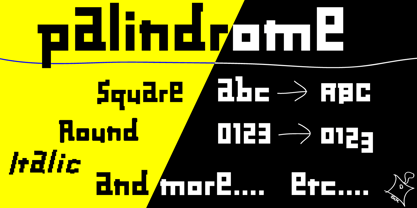 Palindrome Font Poster 4