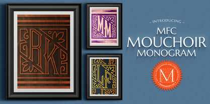 MFC Mouchoir Monogram Font Poster 1