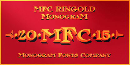 MFC Ringold Monogram Fuente Póster 5