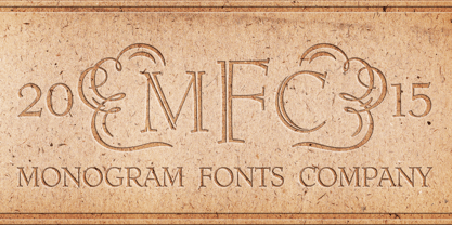 MFC Ruse Monogram Font Poster 5