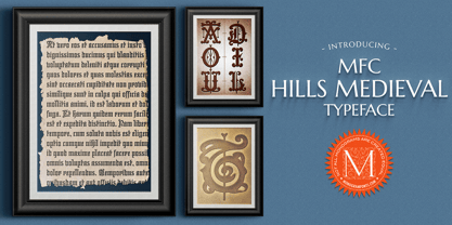 MFC Hills Medieval Font Poster 1