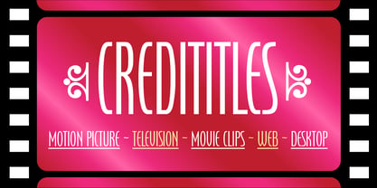 Credititle Font Poster 3