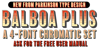 Balboa Plus Font Poster 1