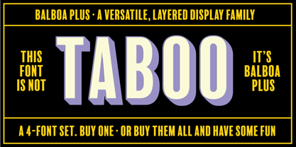 Balboa Plus Font Poster 2