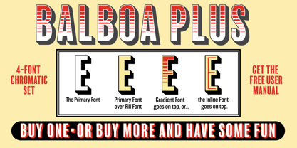 Balboa Plus Font Poster 3