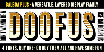 Balboa Plus Font Poster 4