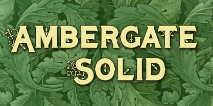 Ambergate Font Poster 3