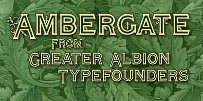 Ambergate Font Poster 1