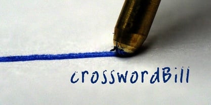 CrosswordBill Font Poster 1