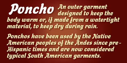 Poncho Font Poster 4