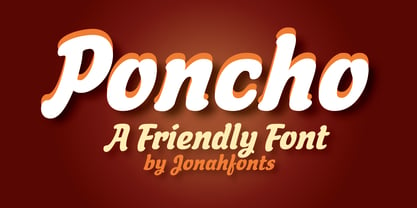 Poncho Font Poster 1