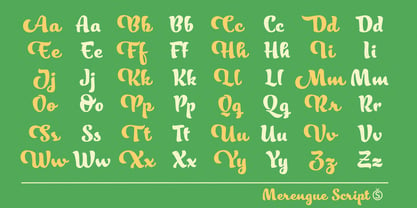 Merengue Script Font Poster 6