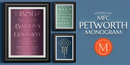 MFC Petworth Monogram Font Poster 1