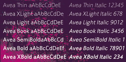 Avea Font Poster 3