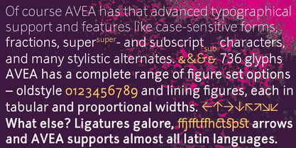 Avea Font Poster 4