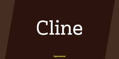 Cline Font Poster 1