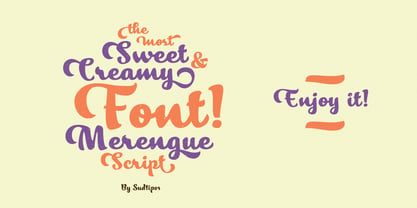 Merengue Script Font Poster 5