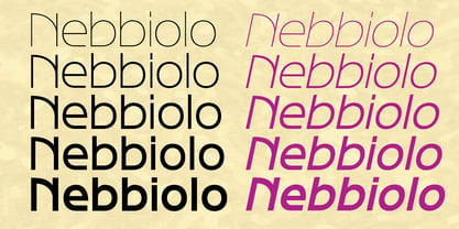 Nebbiolo Font Poster 2