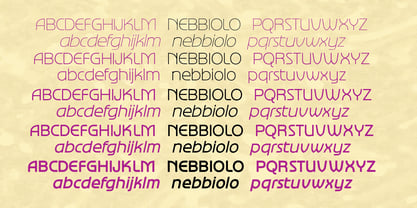 Nebbiolo Font Poster 5