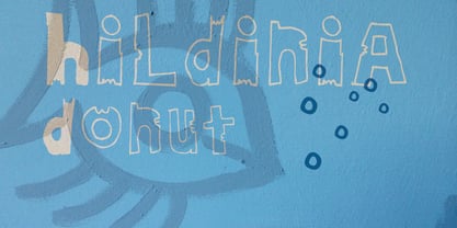 HildiniaDonut Font Poster 1