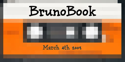 BrunoBook Font Poster 1