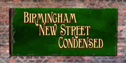 Birmingham New Street Font Poster 2