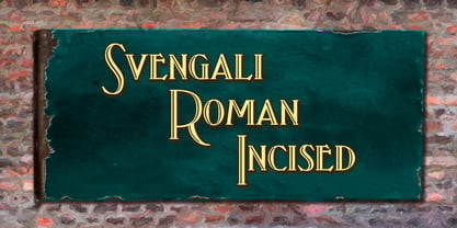 Svengali Roman Font Poster 3
