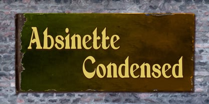 Absinette Font Poster 2