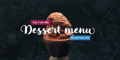 Dessert Menu Font Poster 1