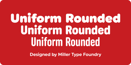 Uniform Rounded Font Poster 1