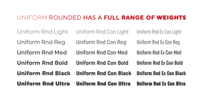 Uniform Rounded Font Poster 5