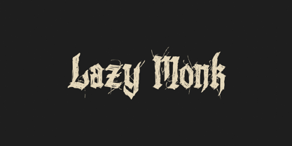Lazy Monk Font Poster 1