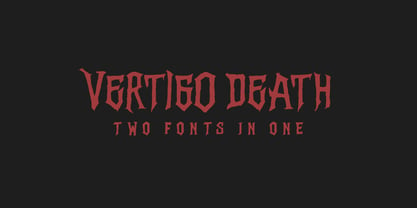 Vertigo Death Font Poster 1