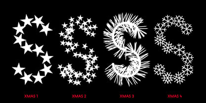 Christmas Pattern Font Poster 7