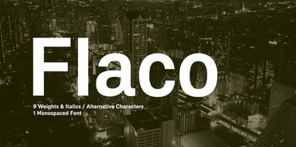 Flaco Font Poster 1