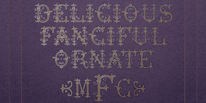 MFC Chaplet Monogram Font Poster 3