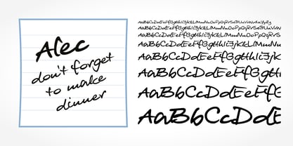 Alec Handwriting Font Poster 1