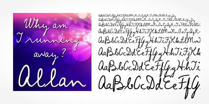 Allan Handwriting Font Poster 1
