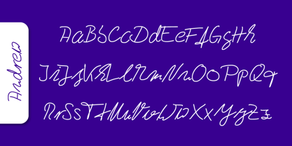 Andrew Handwriting Pro Font Poster 4