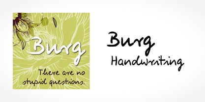 Burg Handwriting Font Poster 5