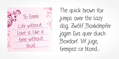 Emmi Handwriting Pro Font Poster 2