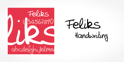Feliks Handwriting Fuente Póster 5